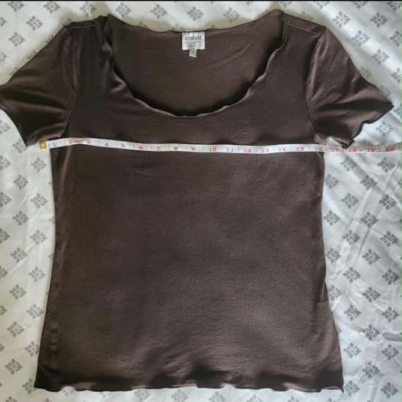 Armani Collezioni Luxury Designer Romantic Whimsy Tee Shirt US 6 - Picture 5 of 6